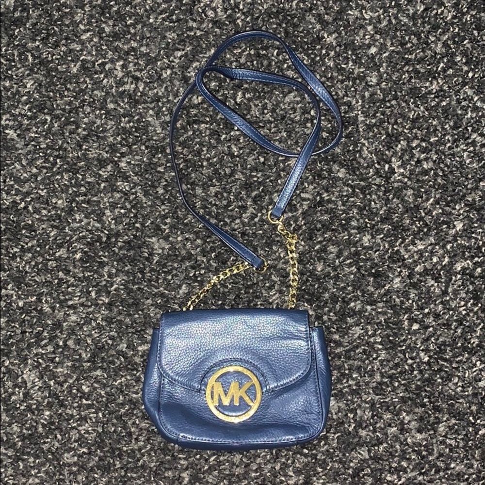 Navy blue Michael Kors purse